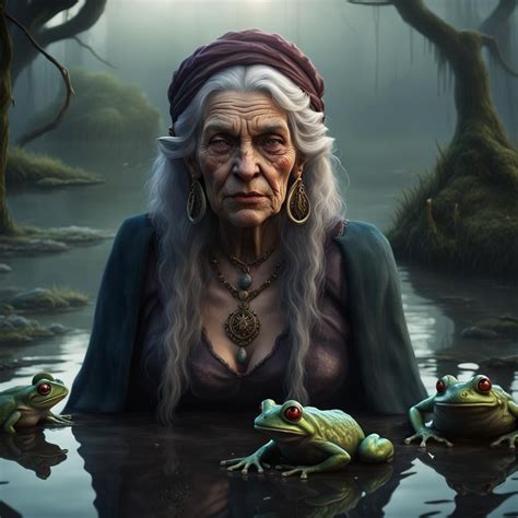 Swamp witch hattue